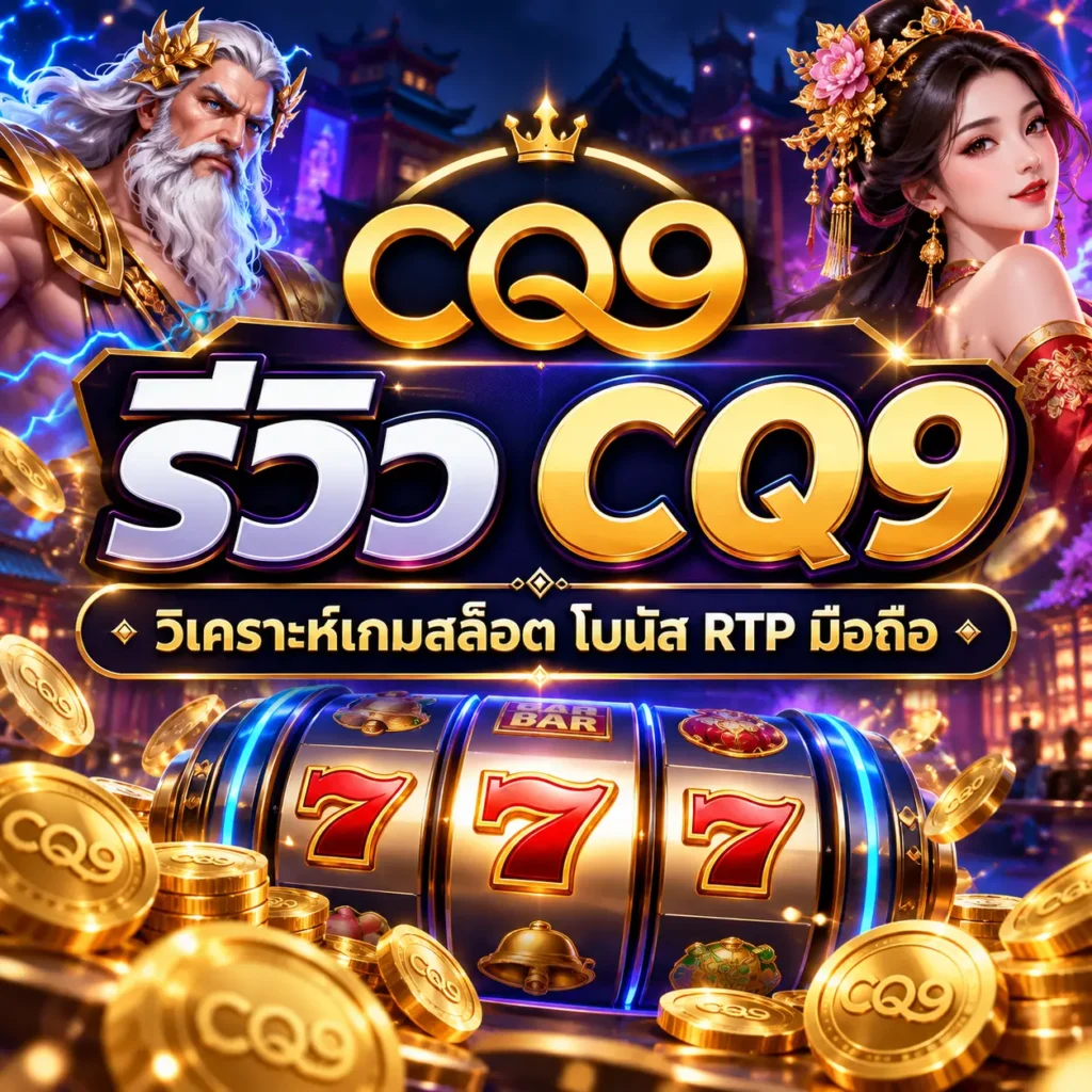 CQ9 รีวิวเกมสล็อต วิเคราะห์จุดเด่น โบนัส RTP มือถือ